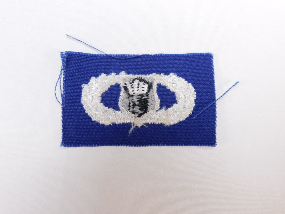 US Air Force USAF Basic Air Traffic Controller Royal Blue Twill Patch