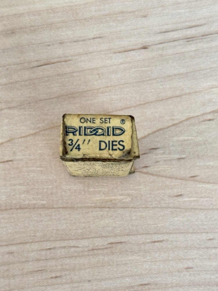 Vintage Rigid 3/4 Pipe Dies