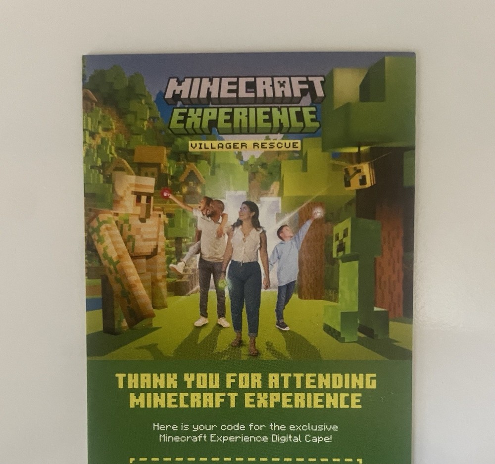 🕹️Minecraft Experience Villager Cape Code SENT INSTANTLY, 2000+ SALE’S!