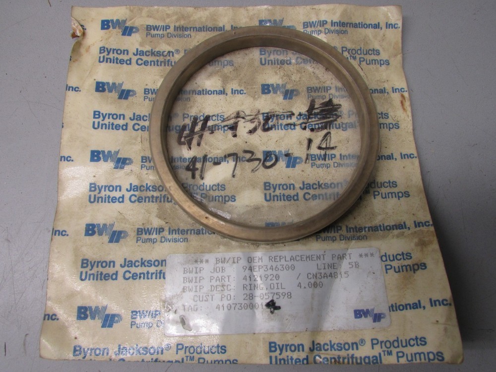Flowserve Byron Jackson 4121920 Oil Ring