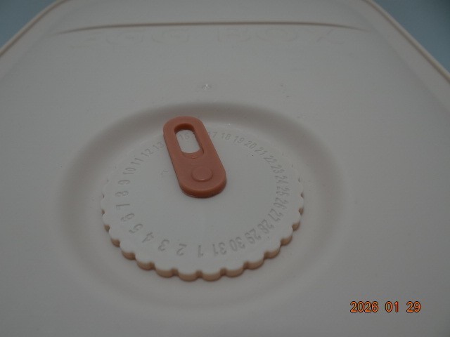 Egg Storage Box Pink and Light Pink Holds 18-20 Eggs Stackable Egg Box