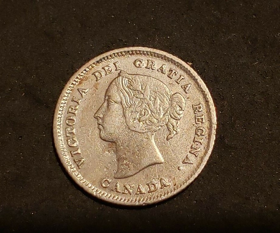 1882H Canada Silver Five Cents