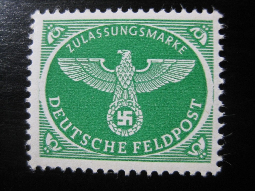 THIRD REICH Mi. #4 very nice mint MNH Feldpost stamp!