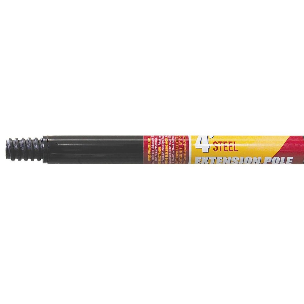 Premier Paint Roller 4ft Steel Extension Pole with Threaded Tip