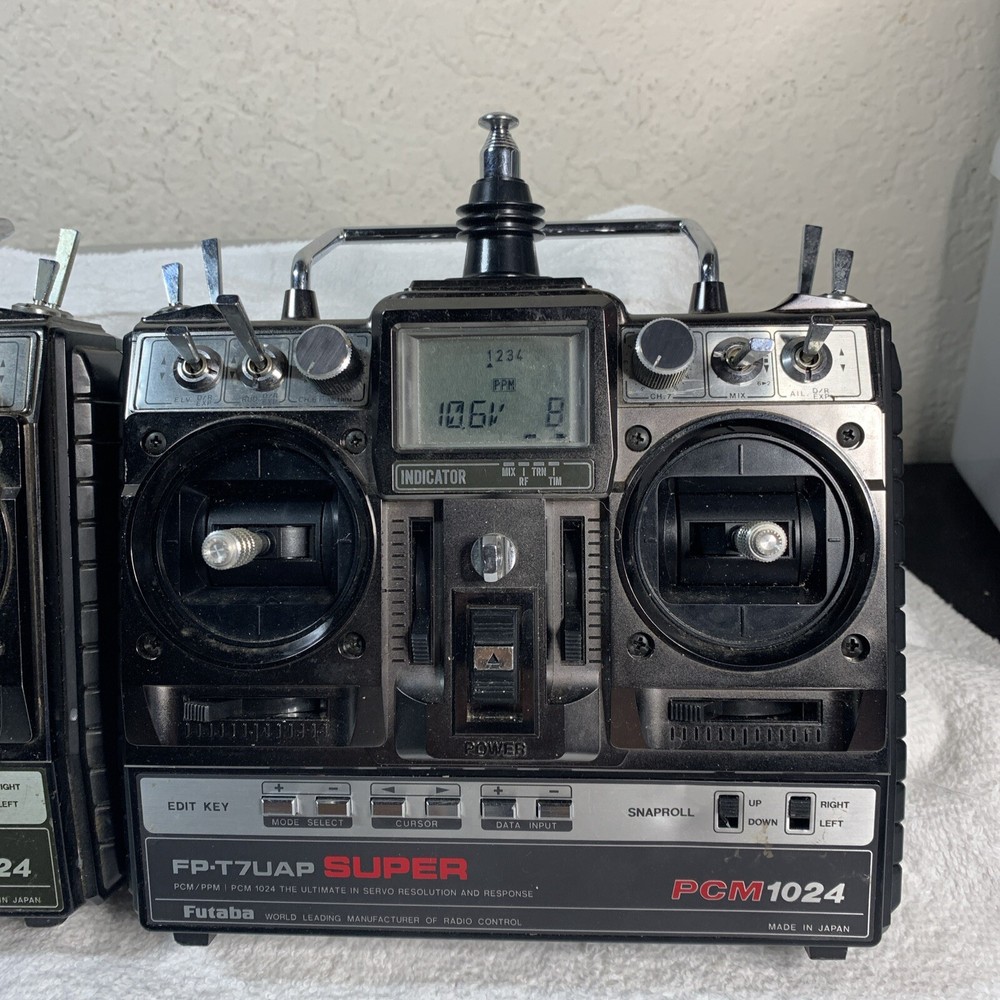 Futaba FP-T7UAF SUPER FM 7 Channel Mode-2 RC Transmitter system Both Work Lot 2