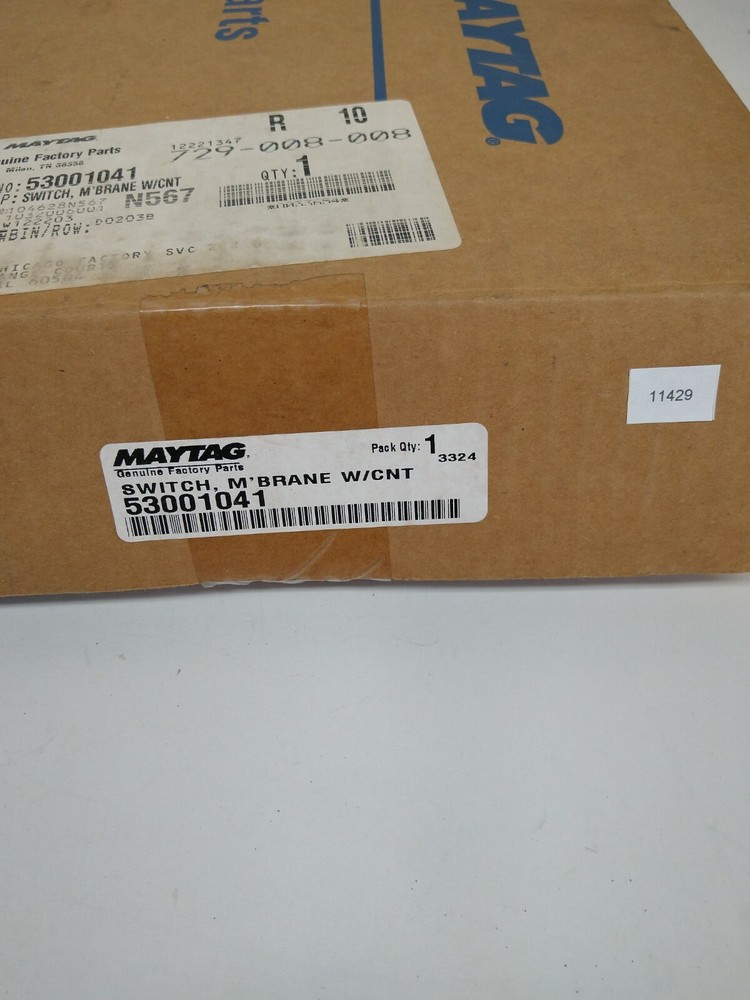 Maytag Membrane Switch w/Control 53001041