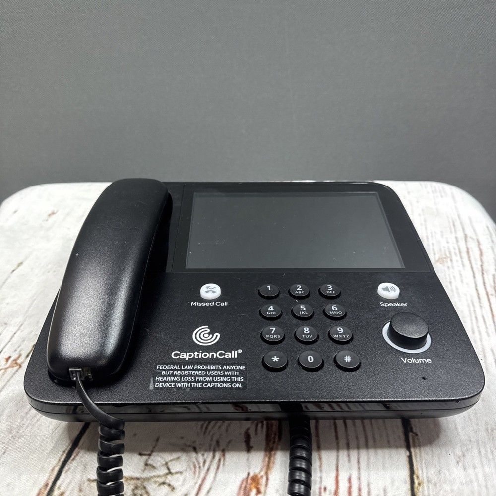 CaptionCall 67TB Screen Phone for Hearing Impaired – Caption Phone UNTESTED