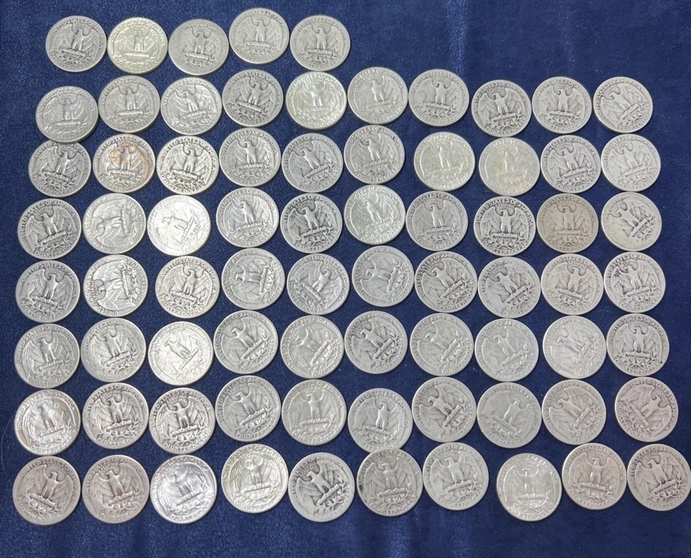 (75) WASHINGTON QUARTERS| 90% SILVER | LOT Z-252