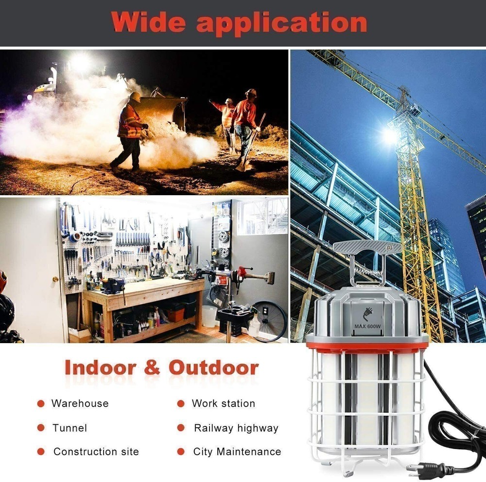 150W LED Temporary Work Light 22500LM Linkable Workshop Constructions Lighting