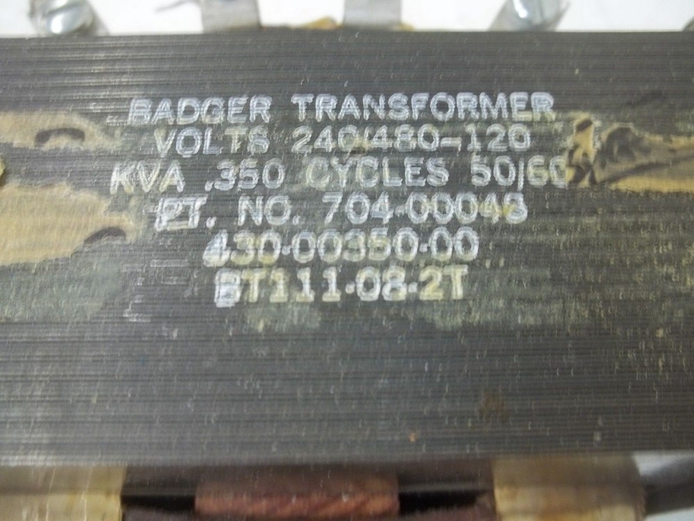 BADGER 704-00048 TRANSFORMER UNMP