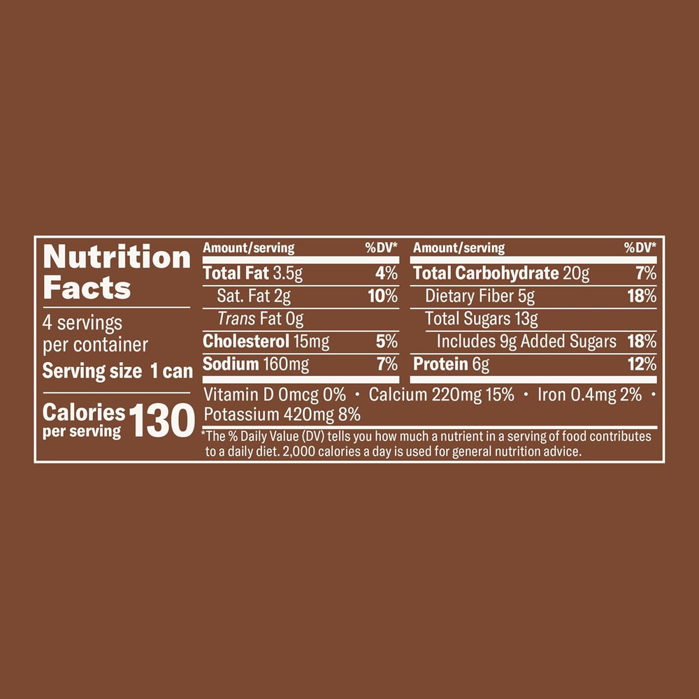 Mocha Draft Latte Ready To Drink Cold Brew Coffee 9oz Cans 4 Pack