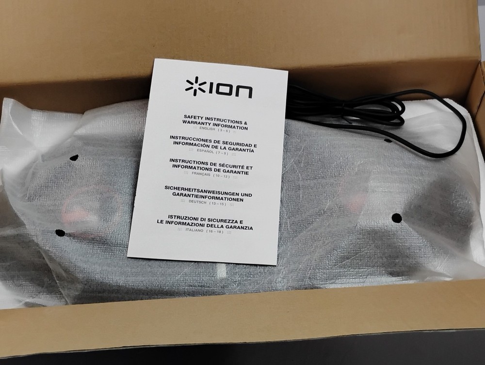 Ion Audio ICUE3 Discover DJ System USB Interface Black/Red for Computer Transfer