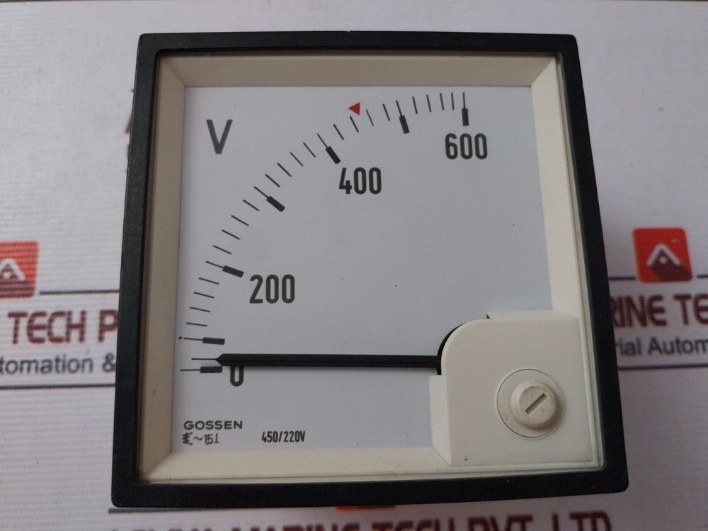 Gossen 0-600V Voltmeter 450/220V