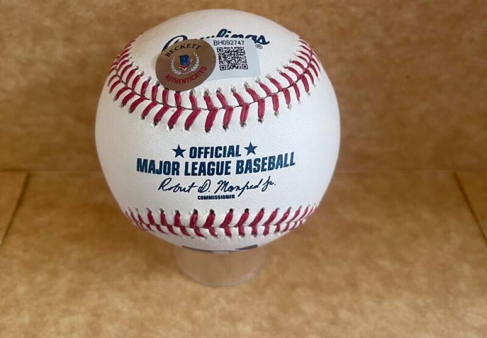 CAL QUANTRILL ROCKIES SIGNED AUTOGRAPHED M.L BASEBALL BECKETT AUTH