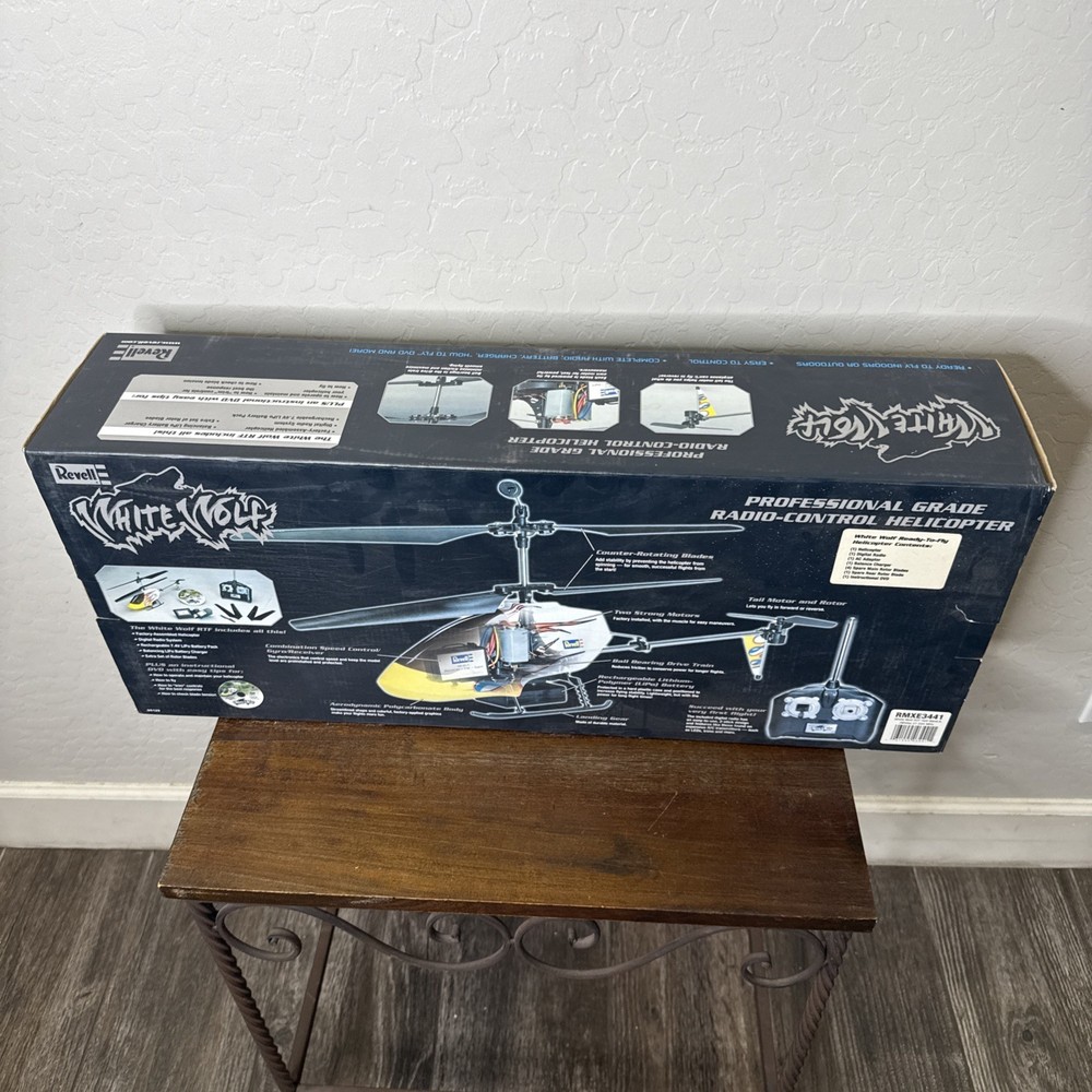 New Revell White Wolf Remote Control Helicopter RC Heli Blade