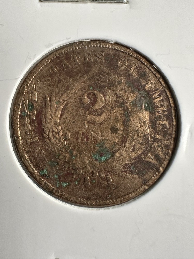 1865 2 cent coin
