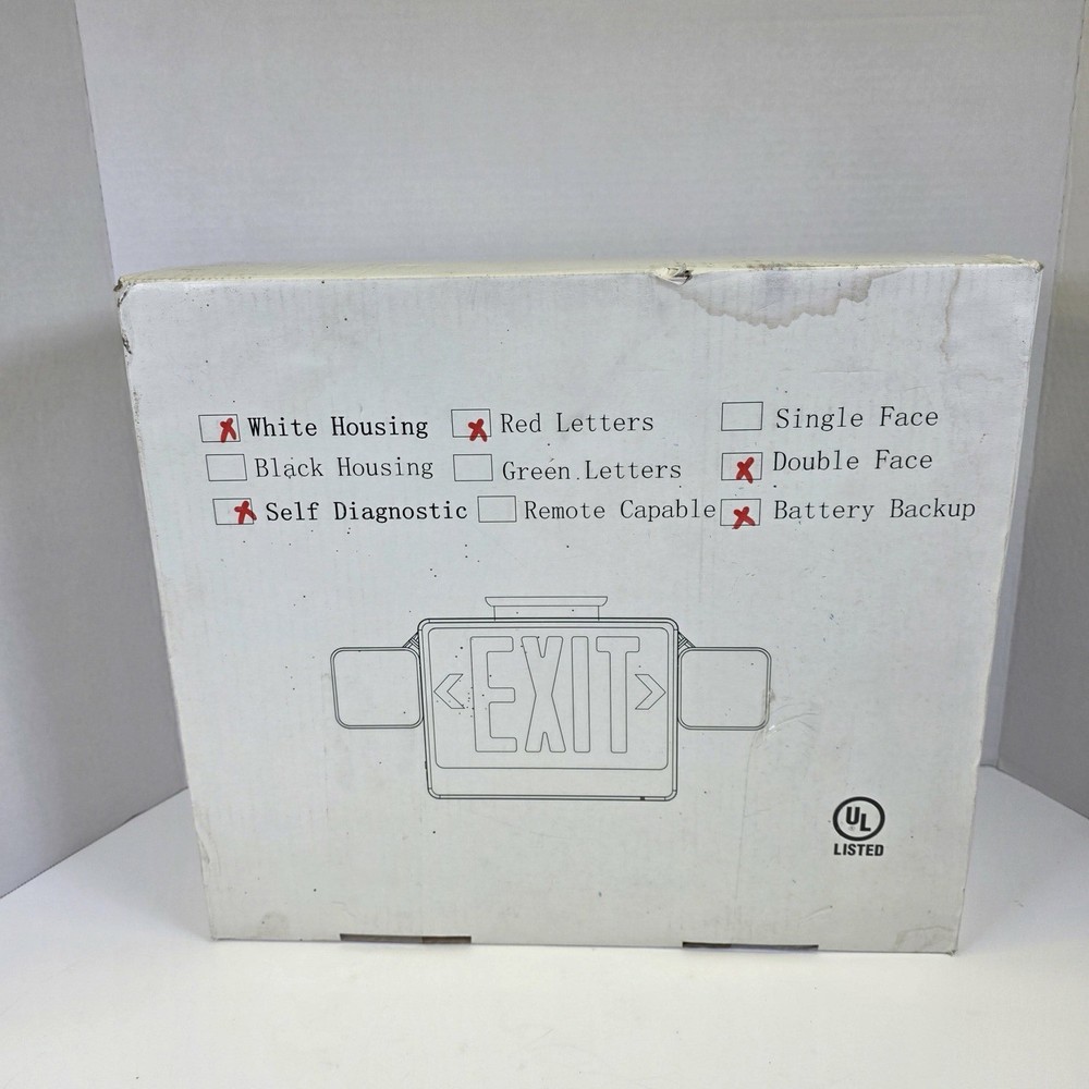 Crescent Lighting model CPRW32EN LED exit sign with emergency lighting