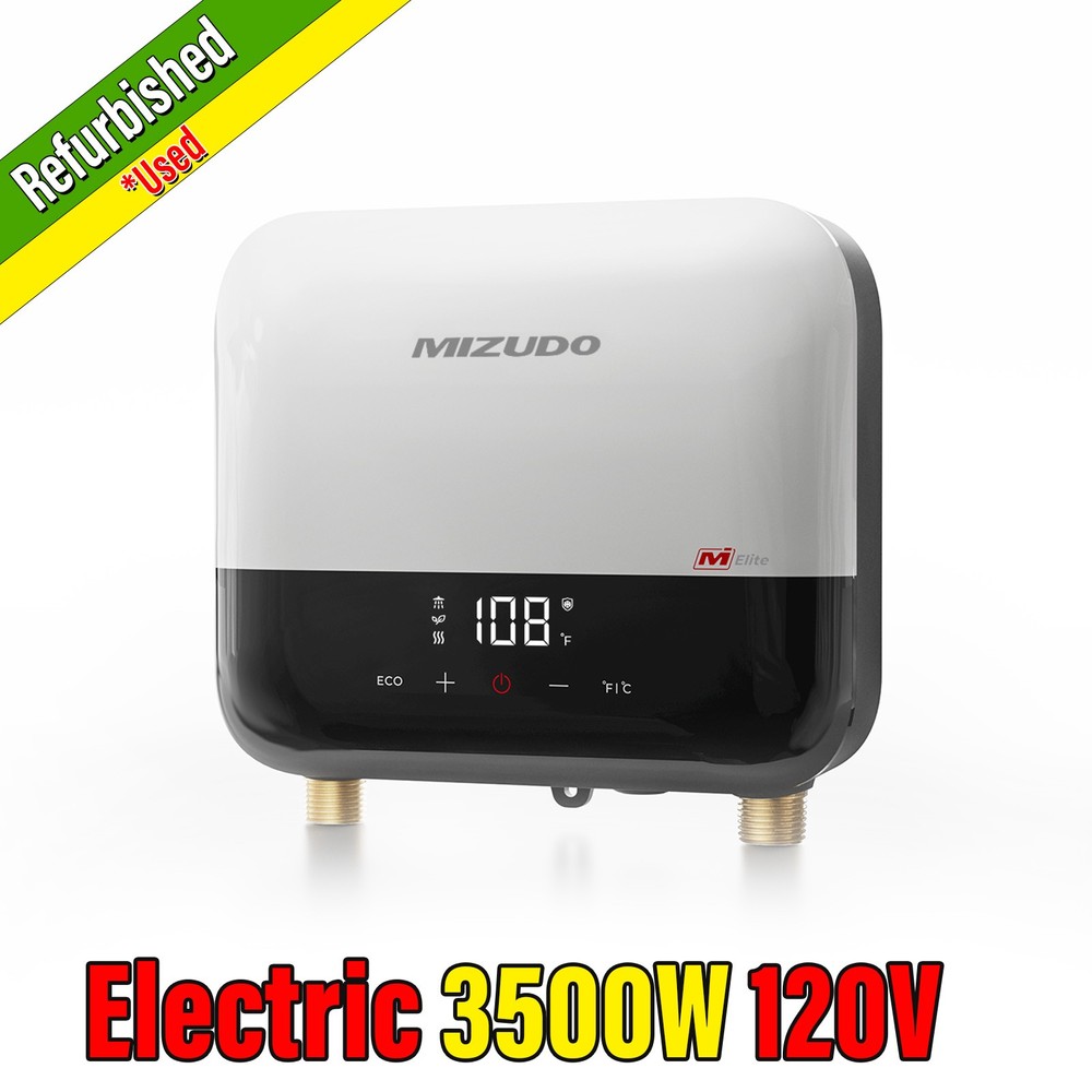 Used 3500W Electric Tankless Water Heater Instant Hot Water, 120V Dn-Demand