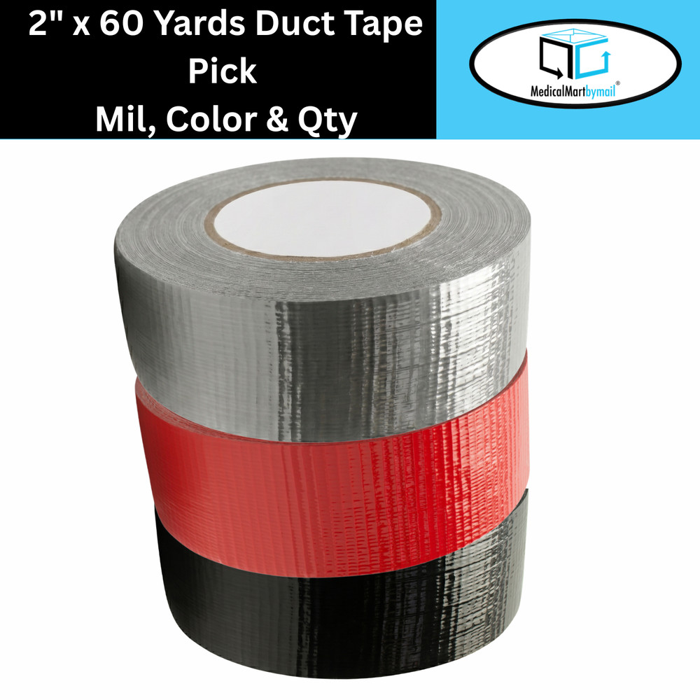 Multi Purpose Duct Tape Waterproof Packing Select Size Mil Color Quantity