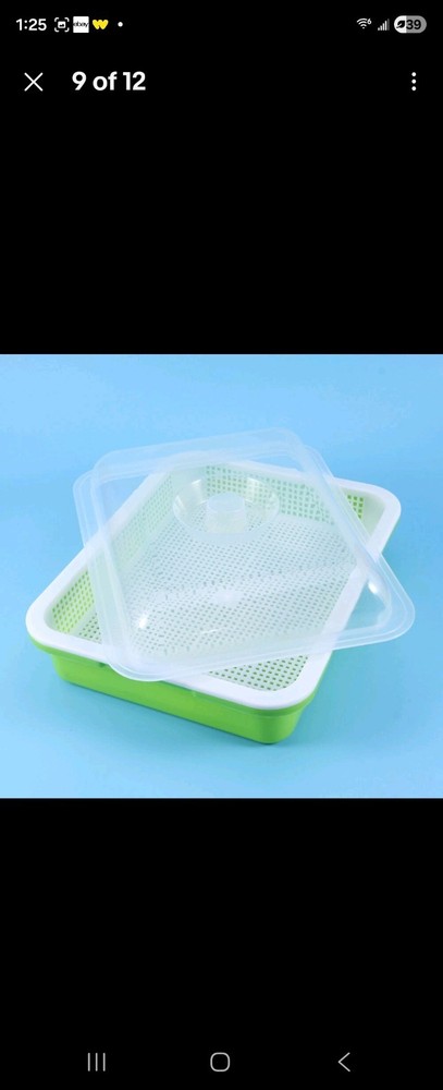 germination tray Sprouting Container Water Planting Tray Germination Tray 4pack