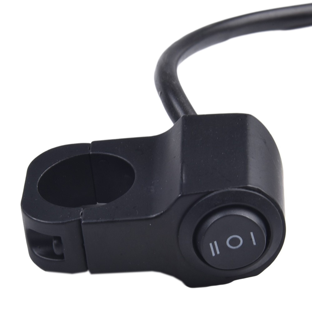 Motorcycle Headlight Button For Handlebar 22cm Switch Aluminum Alloy Black