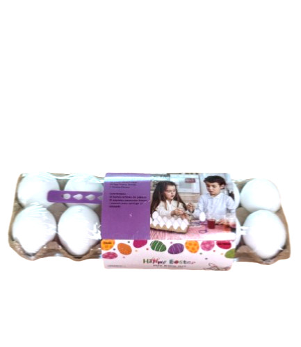 Happy Easter DIY Egg Coloring Kit - 12 Plastic Eggs