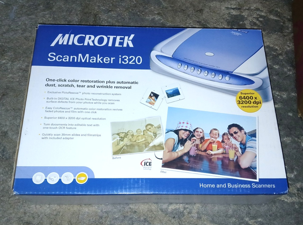 MICROTEK ScanMaker i320 CCD 48-Bit Color Desktop Flatbed Scanner