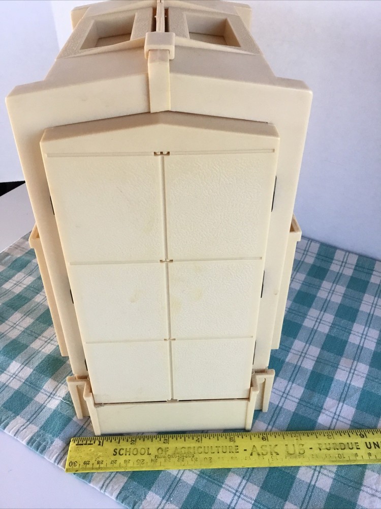 Vintage Sewing Box Caddy 1983 Folding 50 Spool Thread Bobbin Organizer EUC