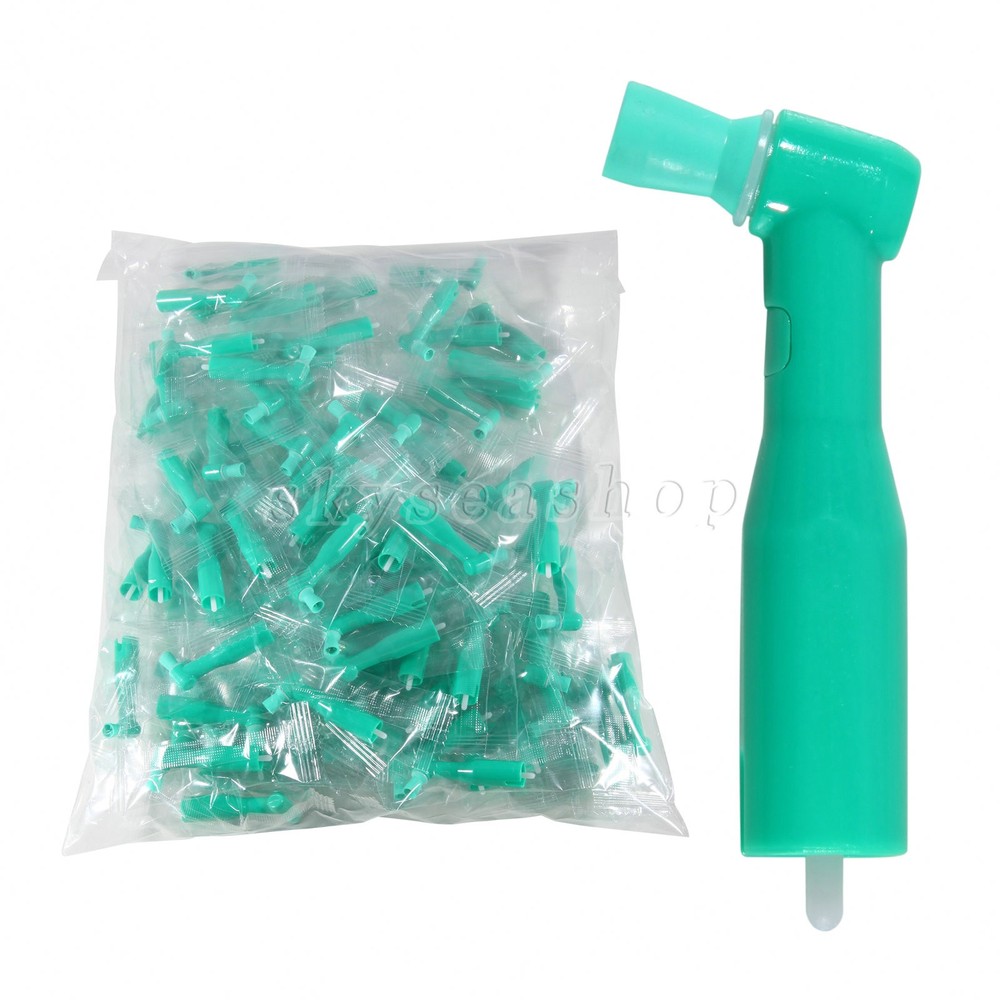 100pc Dental Disposable Prophy Angles Soft Cup Latex Free Right Angle 105° angle