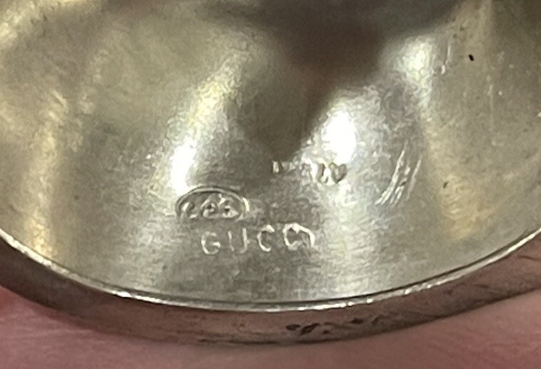 GUCCI STERLING SILVER ENAMEL FRUIT PILL BOX *RARE*