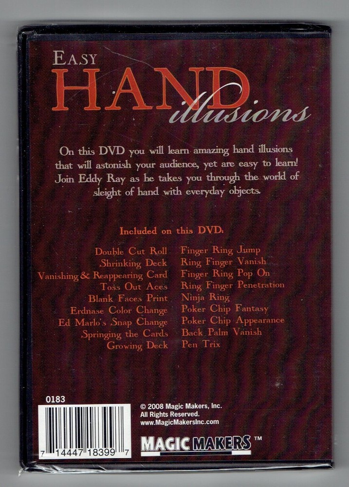 Easy Hand Illusions by Magic Makers - New Magic Manipulation DVD