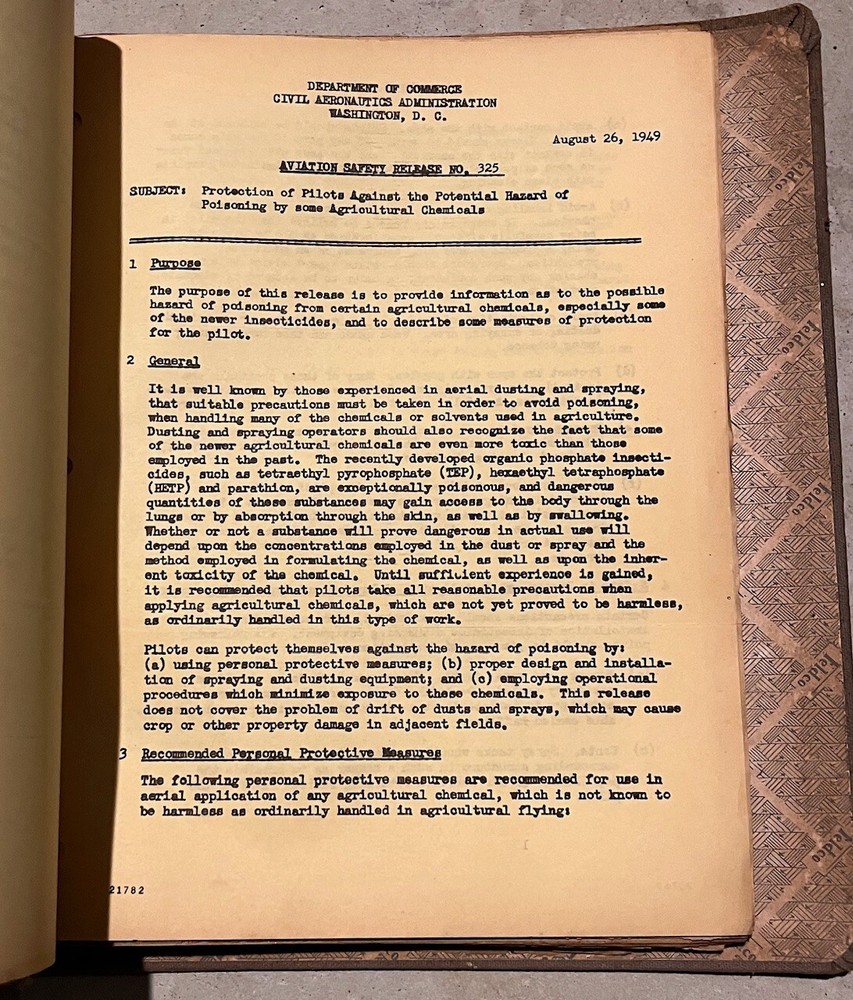 Aviation Safety Release & Flight Operations Documents / Manual 1940s-1950s