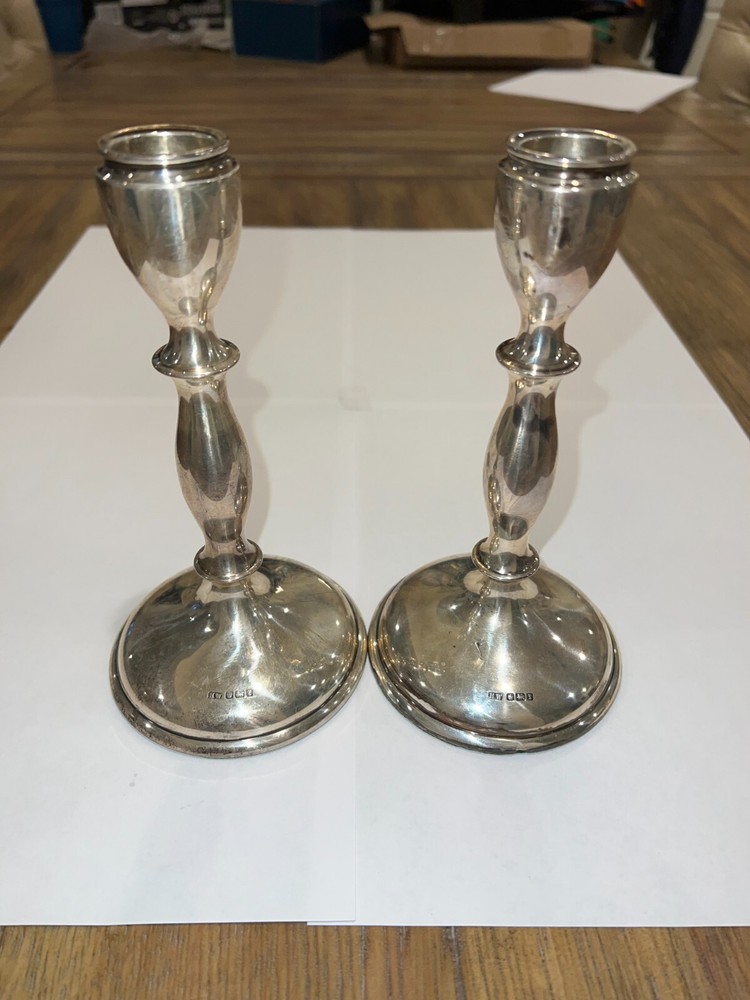 Henry Wigfull Sheffield Sterling Candlesticks