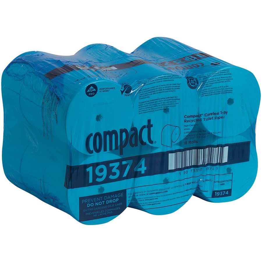 Compact Coreless Big Roll Bath Tissue (gpc193-74) (gpc19374)