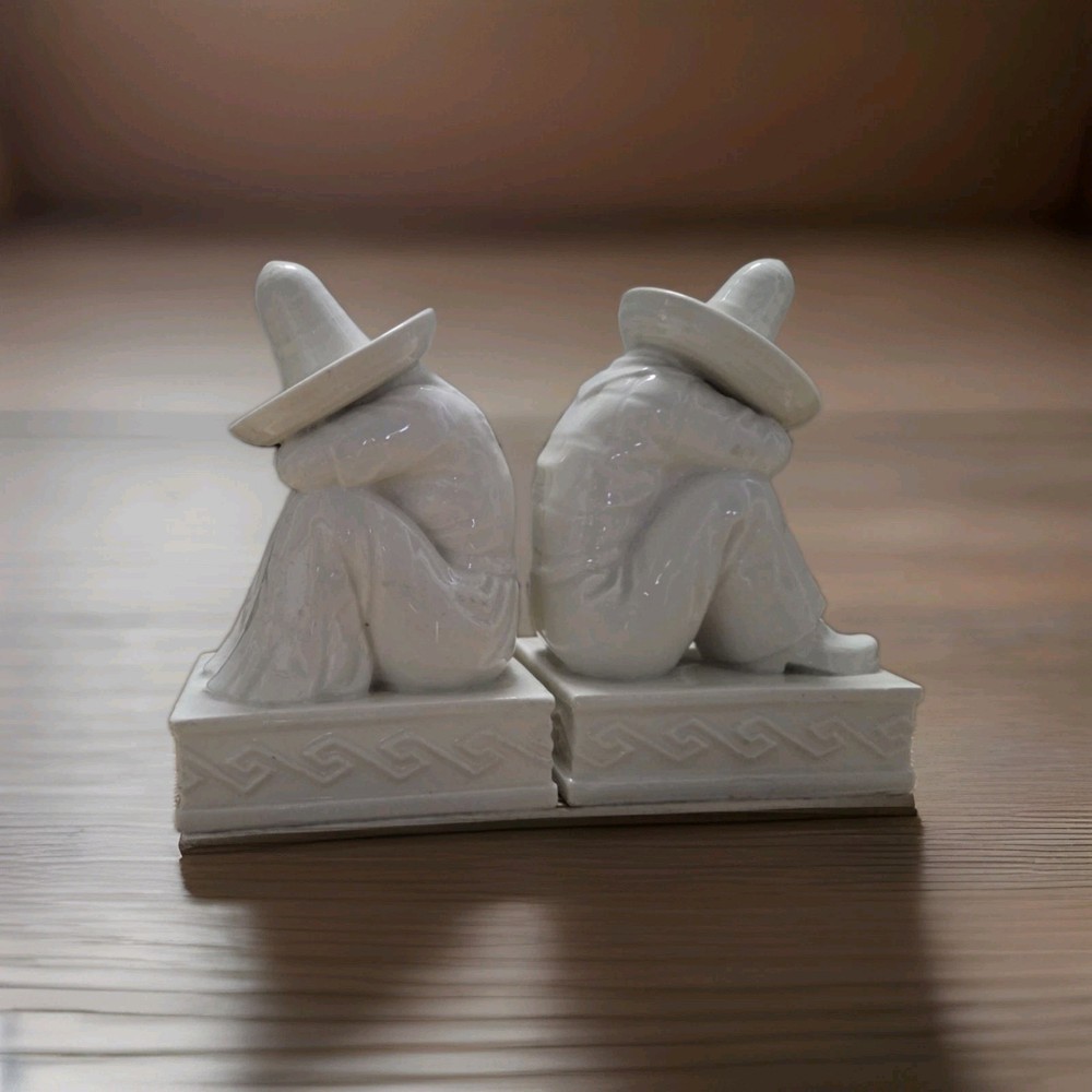 Rare Mexican Siesta Ceramic Bookends