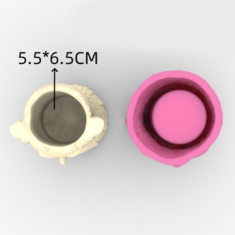 Handmade Silicone Owl Pots for Succulent Planters Concrete Projects