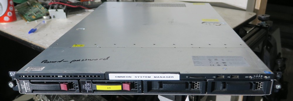 Omneon system manager PC (ref 2)