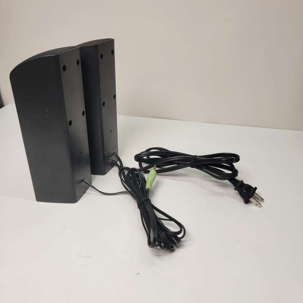 Philips SPA2200/17 PC Computer Speakers Tested Working Stereo Audio