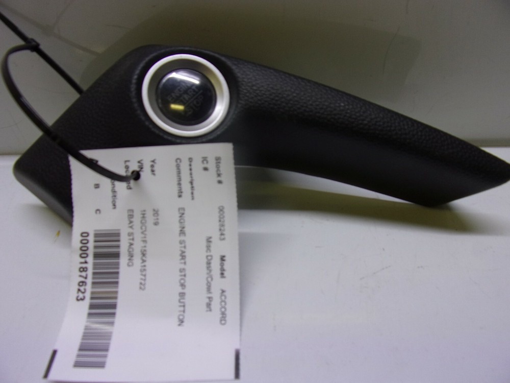 HONDA ACCORD 2019 ENGINE START STOP BUTTON