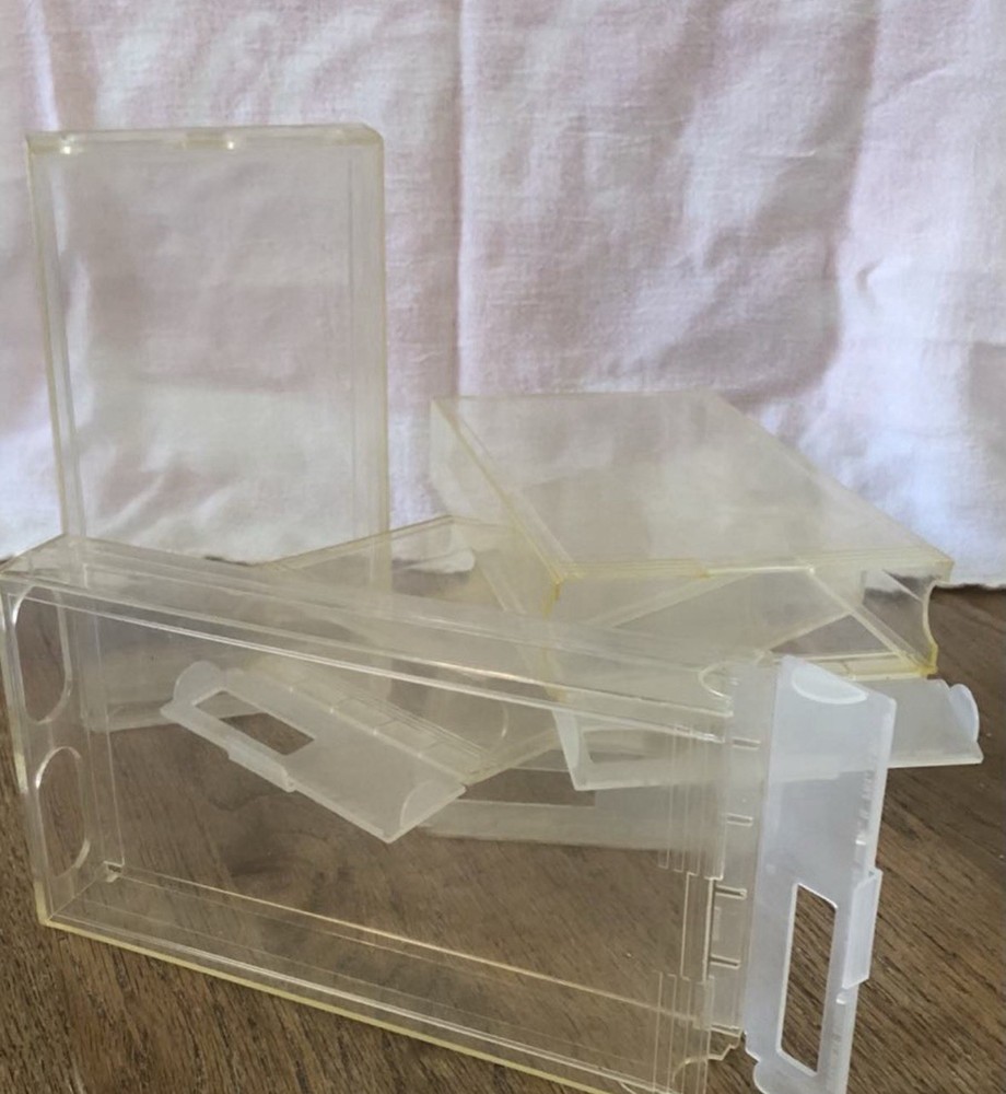 (5) Bottom Loading Snap Tite VHS Protective Cases