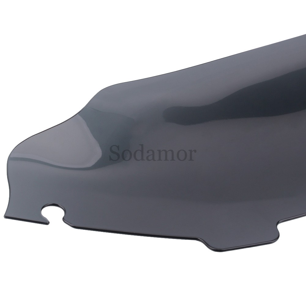 6" Smoke Wave Windshield Windscreen For Harley Touring Electra Glide 1996-2013