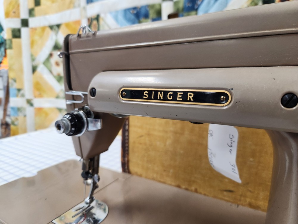 Singer 301 long bed with Foot Control and Case!