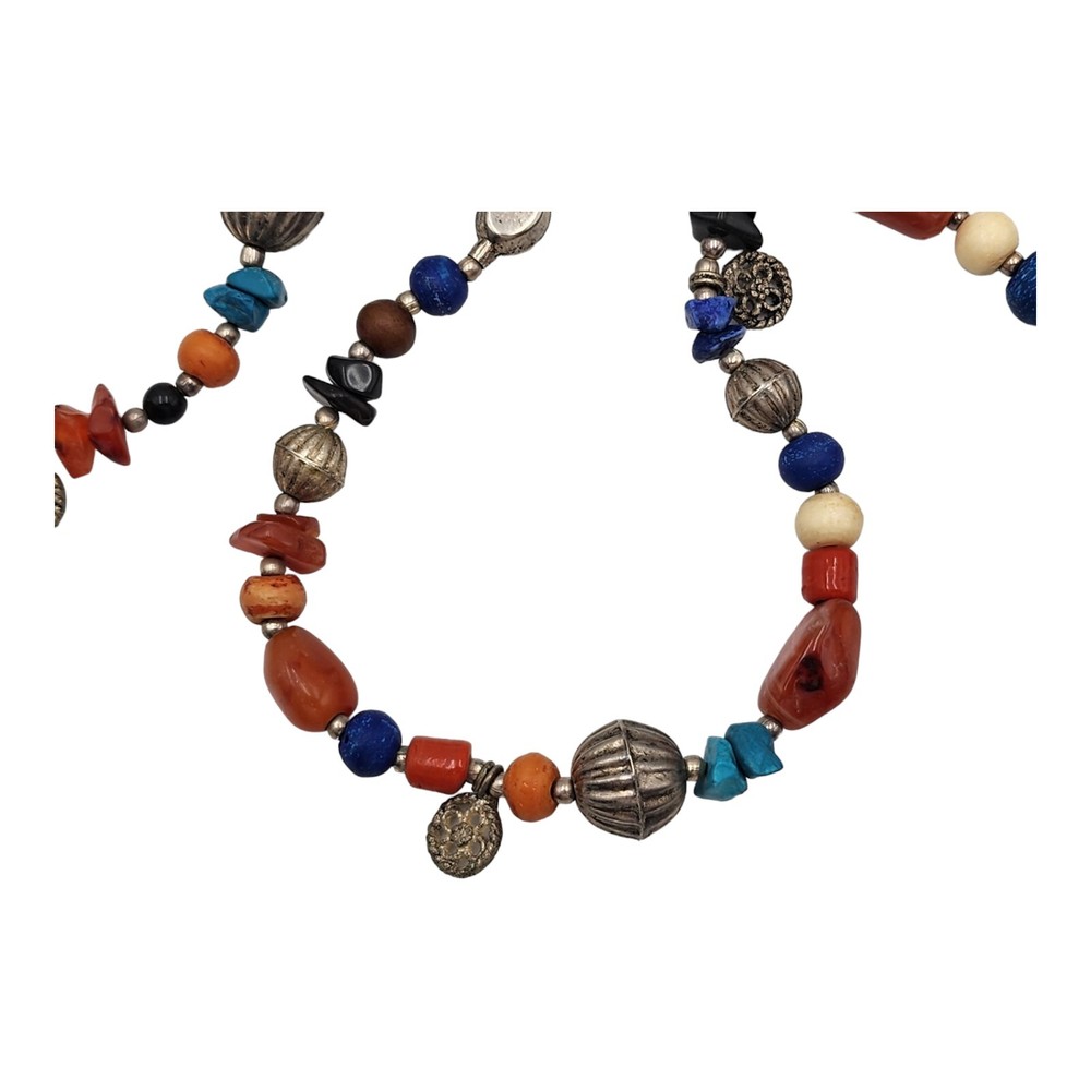 Colorful Super Fun Bead Necklace 47" Long