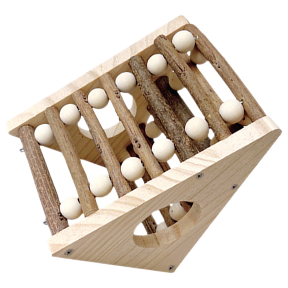 Hamster Hideout - Triangular Shape Hamster Hideout Bed With Climbing Ladder -