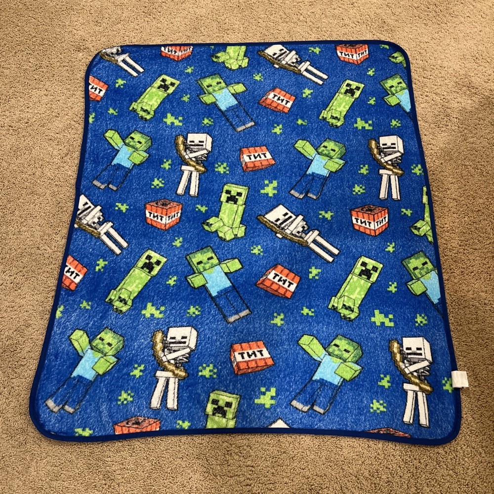 Minecraft Kids Throw Blanket 41” X 47”