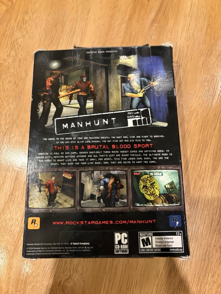 MANHUNT PC VHS SET