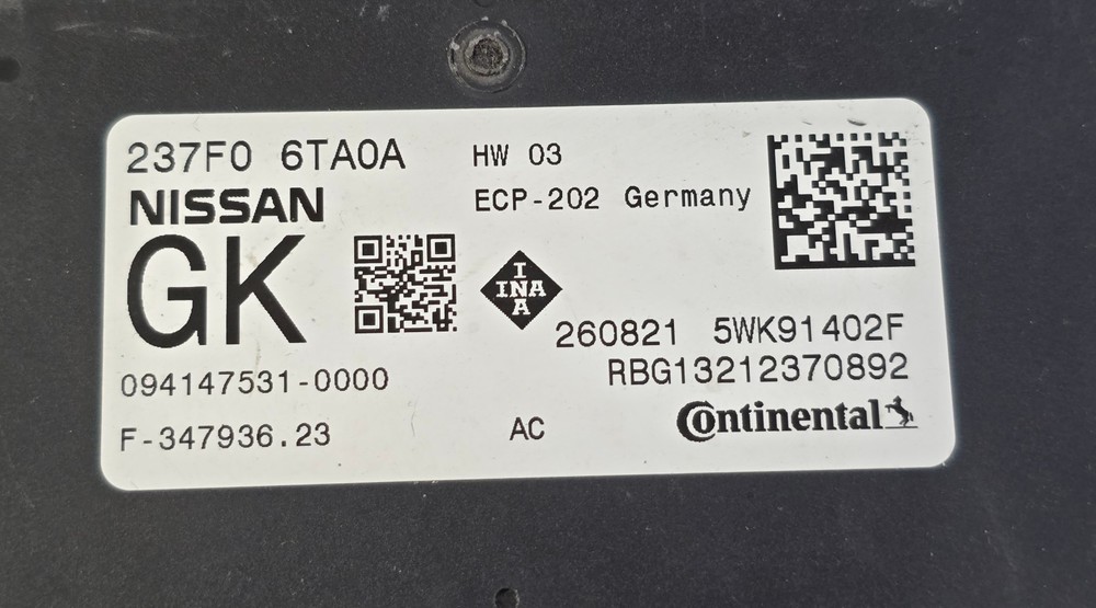 Nissan Pathfinder 2022-2024 Variable Valve Control Module Unit 237F0-6TA0A OEM