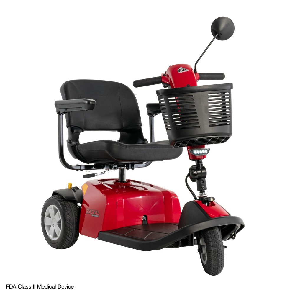 Rascal Conquest 3-Wheel Scooter, Mid-Size & Durable, Easy Disassembly