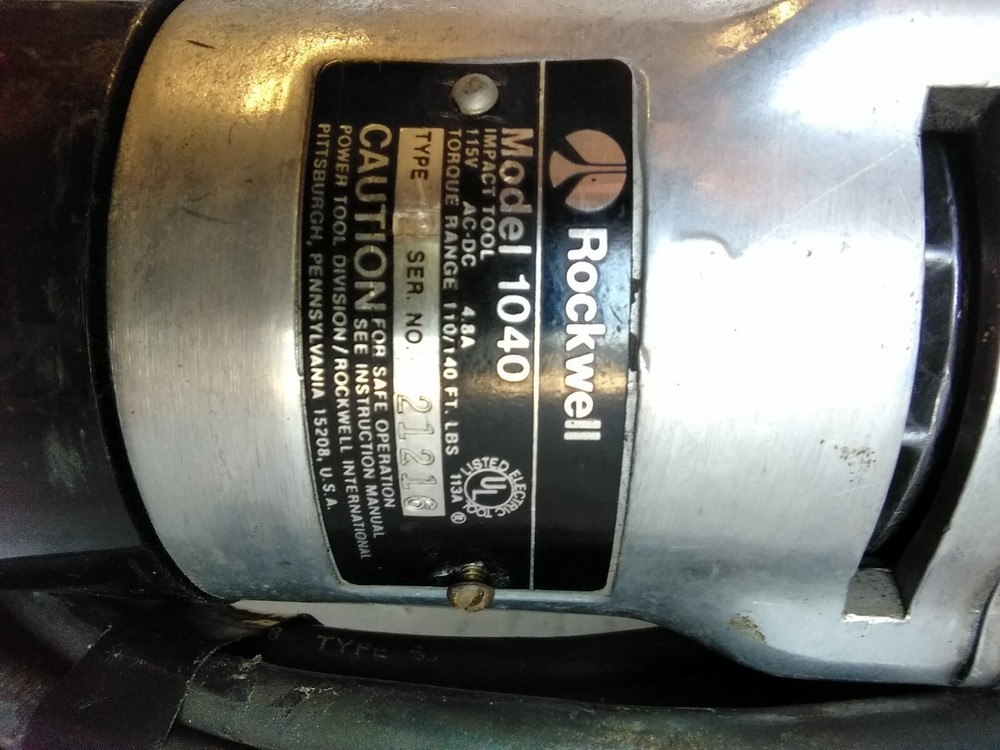 Vintage Rockwell 1040 Impact Tool