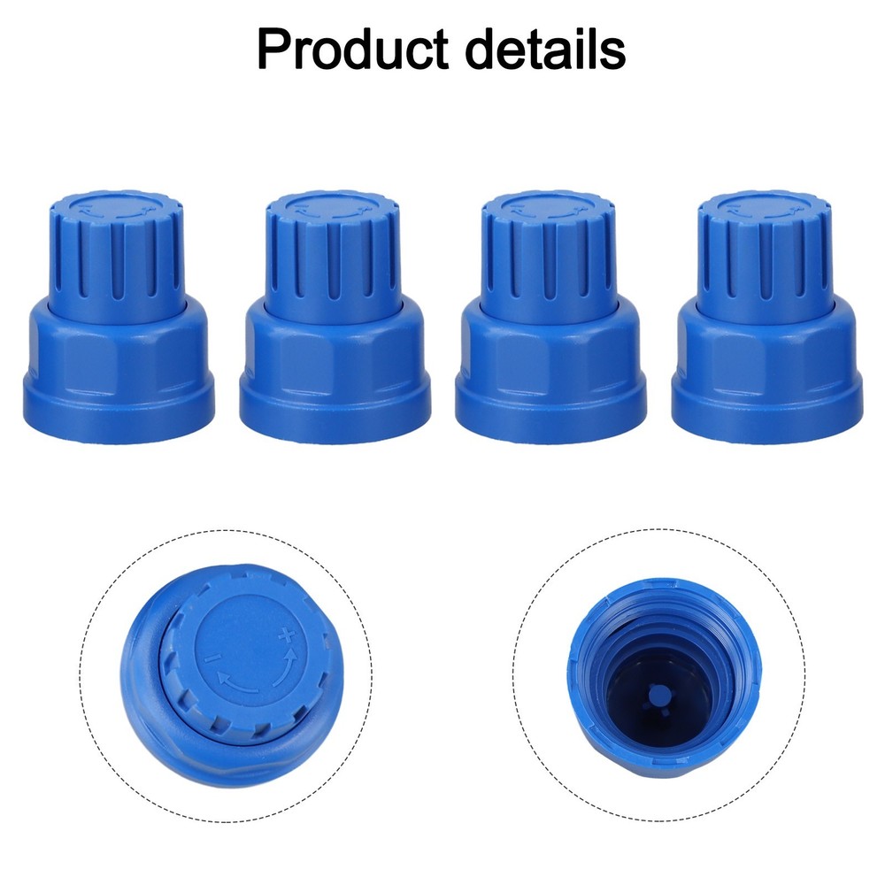 4pcs Blue Handle Floor Heating Manifold Switch Accessories For Easy Control New